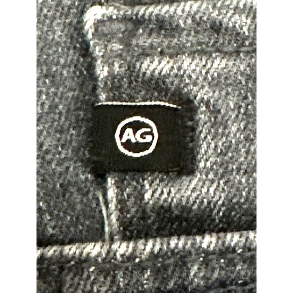 AG Adriano Goldschmied The Prima Ankle Cigarette Jeans Black Denim Frayed Hem 23 - Picture 9 of 16